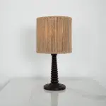 Burlap Boho Table Lamp 024