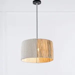 Macrame ceiling lamp-45cm
