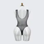 Sexy Seductive Rhinestone Crystal Lingerie Mesh Bodysuit