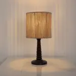 Burlap Boho Table Lamp 024