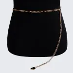 Heart Metal Waist Chain for Women Retro Sexy Body Jewelry