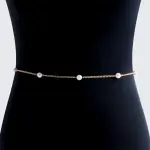 Versatile Faux Pearl Waist Chain for Women Simple Fashion Design