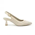 Croc-Embossed Slingback Heels C-115