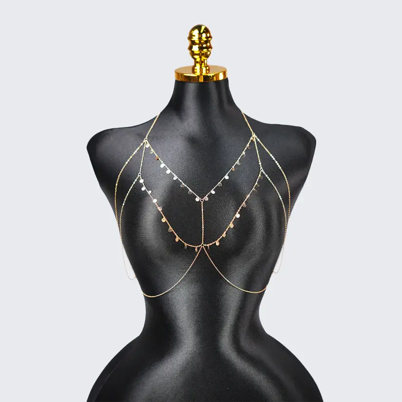 Shimmering Seductive Body Chain