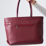 Classic Belt Detail Tote-marron