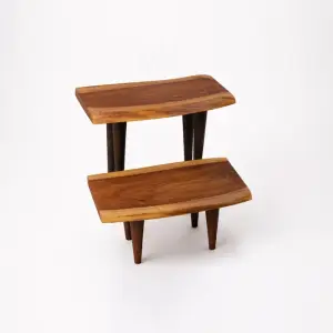 BUNDEL – Live Edge Wood Side Table 2 Piece