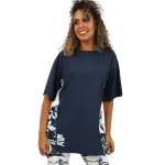 Women's Oversized Navy T-Shirt
