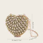 Black Mini Heart-Shaped Clutch