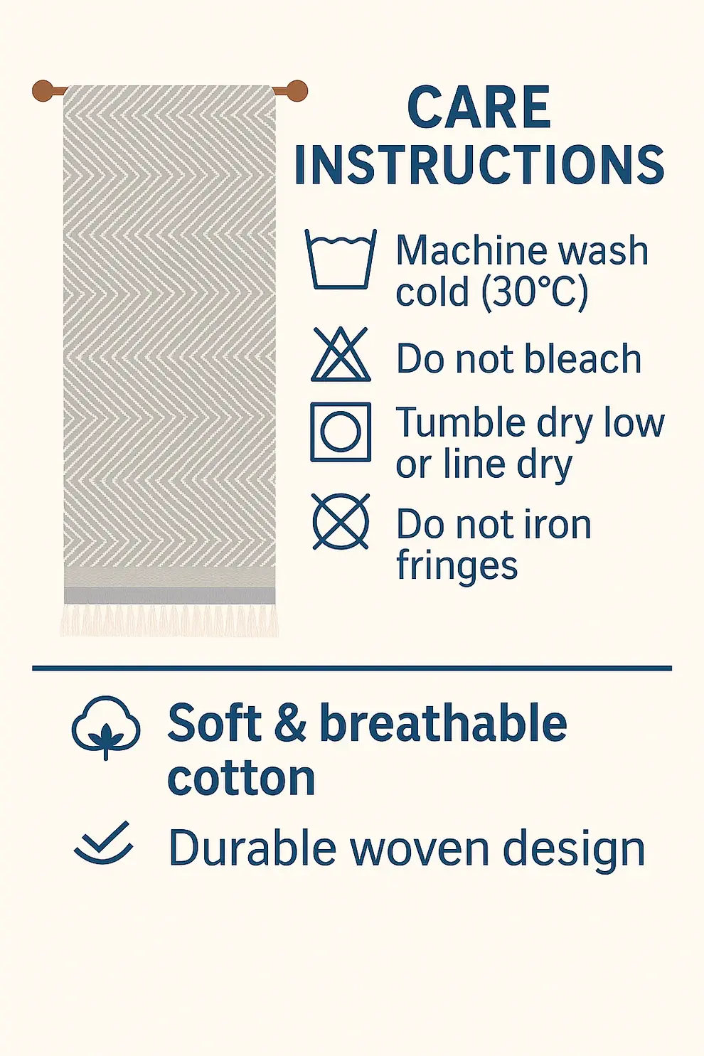 Cozy Honeycomb Throw – Soft Cotton Blend