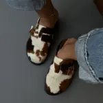 Animal Cow Print Clogs