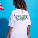 White Blessed Oversized T-Shirt