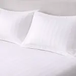 Agha Home Essential Comfort Microfiber Pillowcases White Stripe (2PCS)
