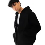 Essential Black Zip-up