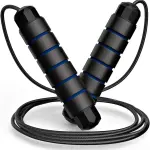MD Stay Fit Professional Adjustable Jump Rope with Steel Wire Cable, Multiple Colours