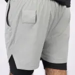 Hidden Pocket Light Gray Training Short