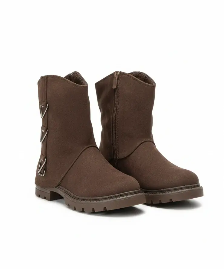 Boot designed with distinctive side buckle B-60