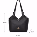 V-Cut Shoulder Bag-marron