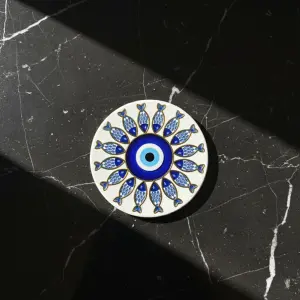 Patterned Evil Eye coaster