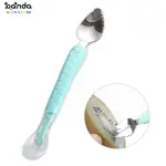 معلقة ٢ وجه ، وجه معدن لهرس الفواكه ووجه سيلكون للطفل