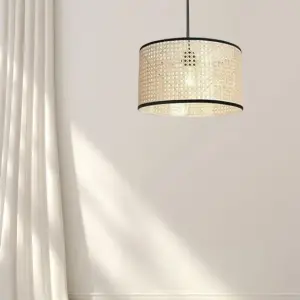 Rattan ceiling lamp-45cm