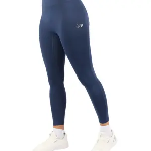 Curve Accent High-Rise Navy Leggings