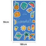 Agha Home Coastal Printed Microfiber Towel