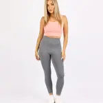 Curve Accent High-Rise Gray Leggings
