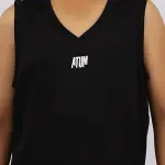 Basic Vneck Black Tank Top