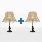 Burlap Table Lamp A109