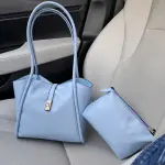 Minimalist Top-Handle Bag-blue