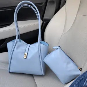 Minimalist Top-Handle Bag-blue
