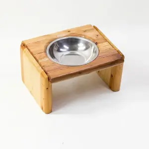 Wooden Pet Feeder Stand