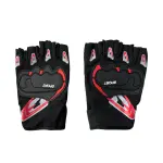 md stay fit Sports Fingerless Gloves with Protective Padding, Nylon Material