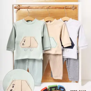 بيجامة قطن خريفي, جيب كلب اذن بارزة ، من بيبي دلع