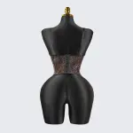 Patterned Sculpting Corset Top