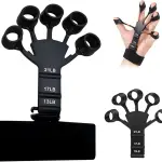 M D Stay Fit MD Hand Grip Strengthener - Adjustable Finger Stretcher for Rock Climbing, Hand Therapy, Arthritis Pain Relief, Carpal Tunnel