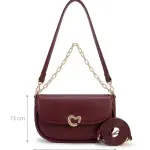 Bag with Feminine Heart Detail BA-63