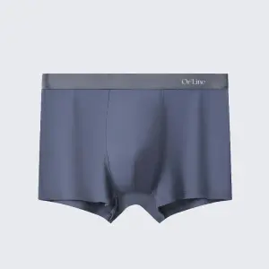 Plus Size Men's Modal Mid Rise Seamless Breathable Boxer Briefs