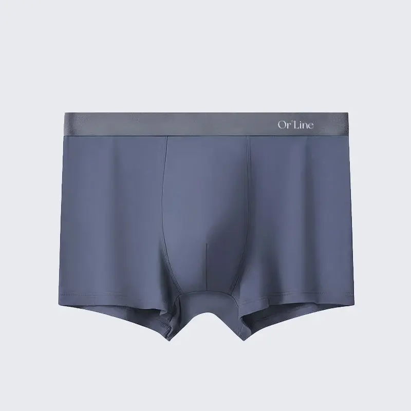 Plus Size Men's Modal Mid Rise Seamless Breathable Boxer Briefs