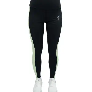 Flowery Plain Black Leggings