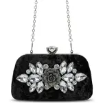 Classic Crystal-Embellished Evening Clutch VS-64