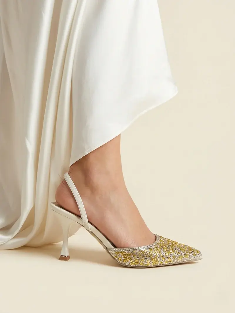 Shimmer Heels with Statement Heel C-93