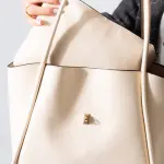 Minimalist Top-Handle Bag-beige