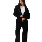 Essential Black Zip-up