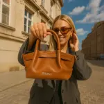 Demi Mini Leather camel