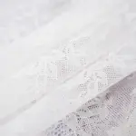 Plus Size White Floral Sheer Mesh Chemise