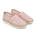 Floral Lace Slip-on Flats. BN-58