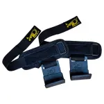 M D Stay Fit Heavy Duty Metal Lifting Hooks with Neoprene Padded Wrist Straps