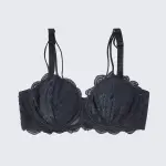Plus Size Lace Embroidered Floral Bra
