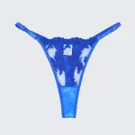 Sexy Mesh Embroidered See-Through Bra Thong Lingerie Set